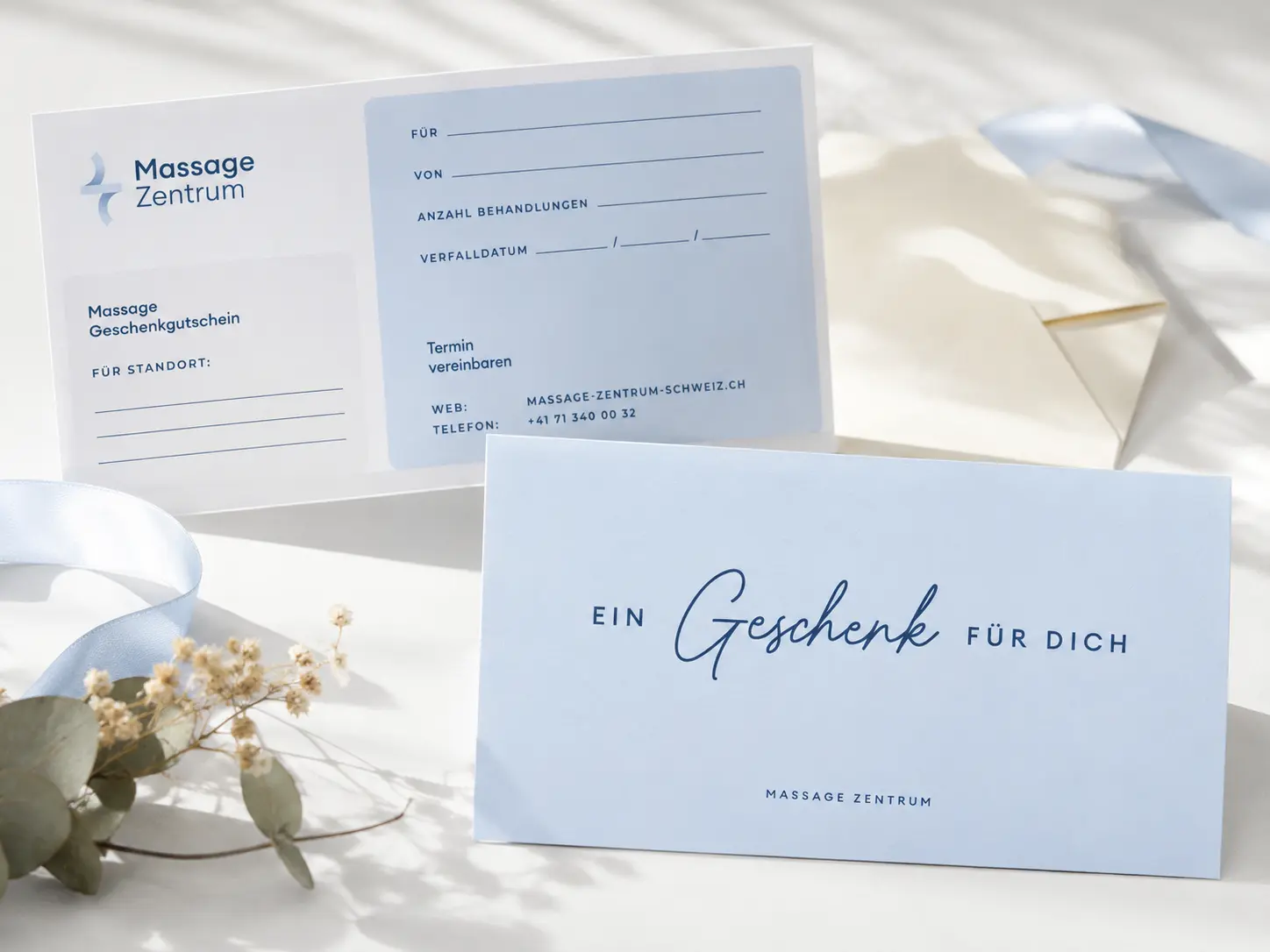 Massage-Gutschein für eine Behandlung im Massage Zentrum Schönbühl